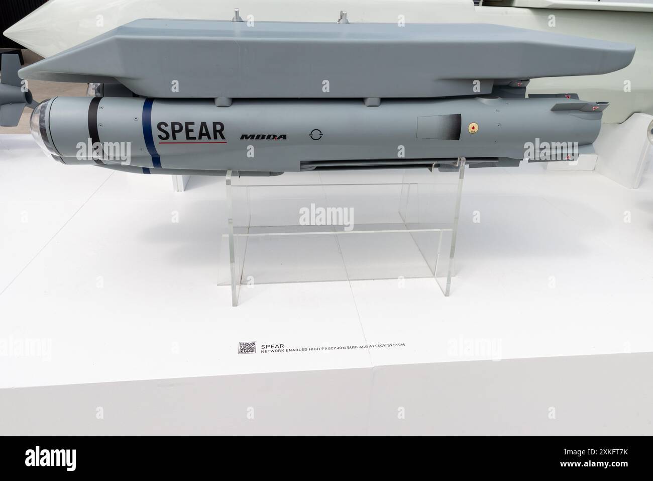 MBDA missile weaponry on display at Farnborough International Airshow