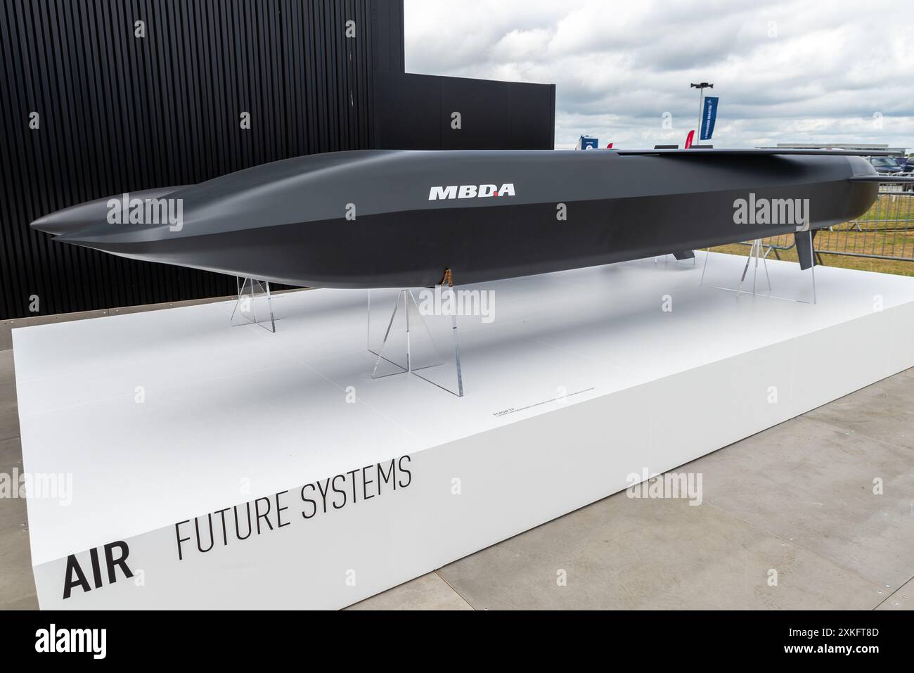 MBDA missile weaponry on display at Farnborough International Airshow
