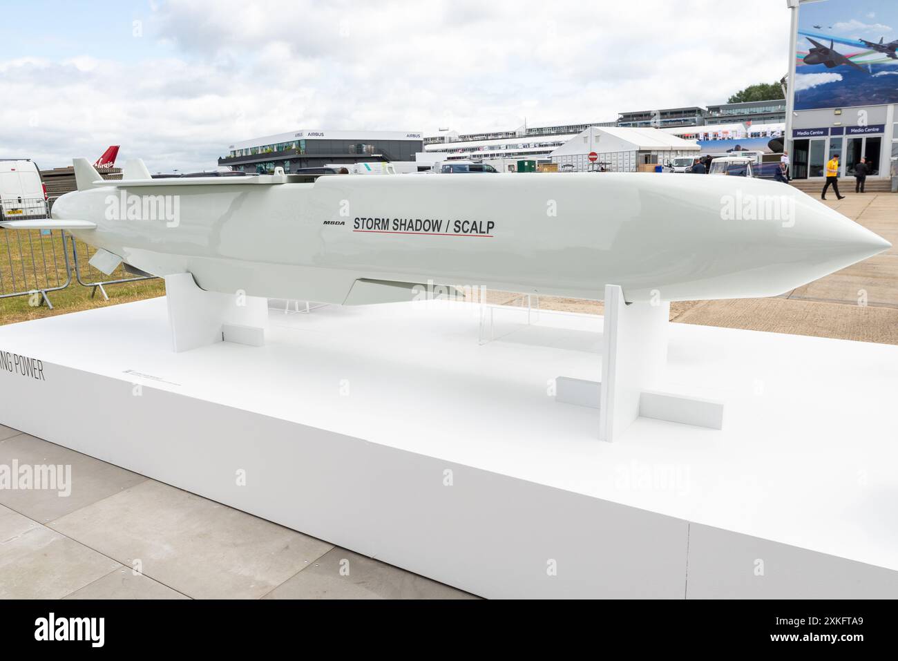 MBDA Storm Shadow / SCALP missile weaponry on display at Farnborough