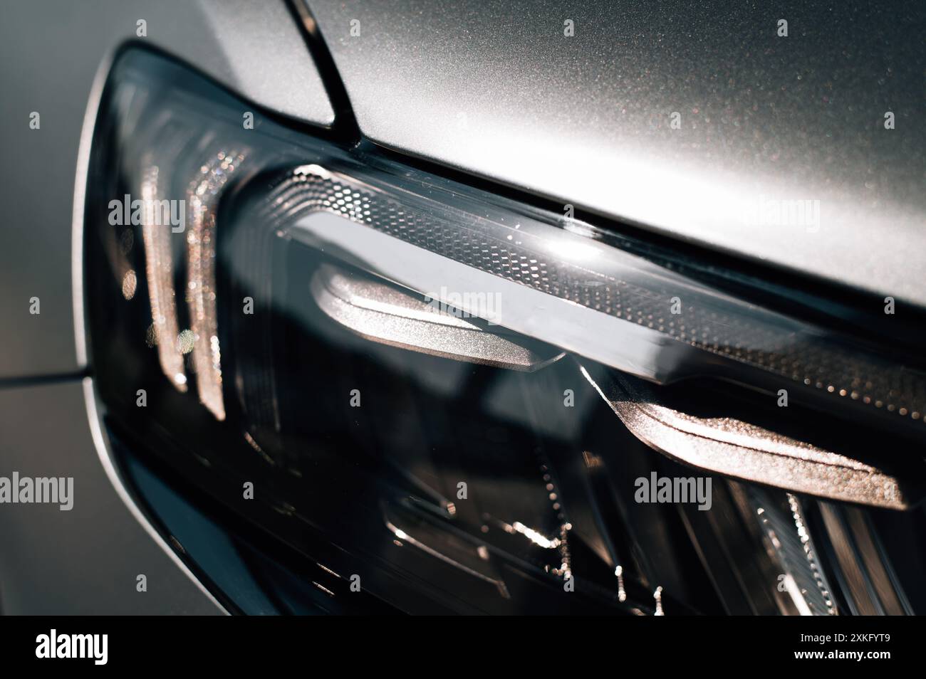 Modern car headlight hi-res stock photography and images - Alamy