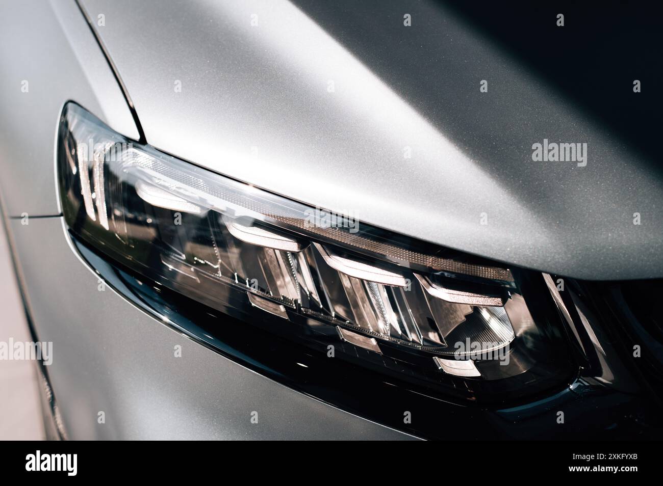 Modern car headlight hi-res stock photography and images - Alamy