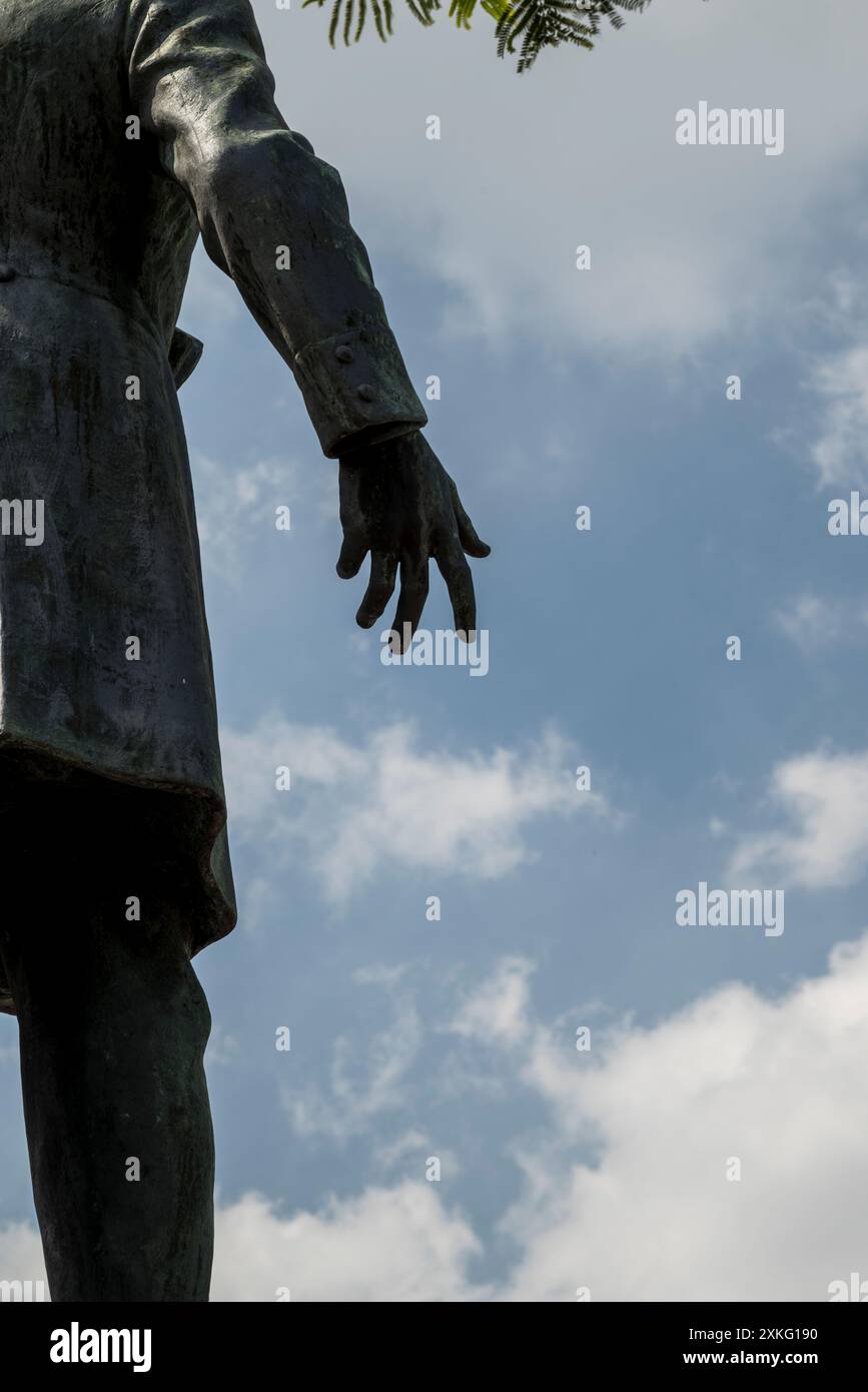Detail of male statue, Panama City, Panama, Central America Stock Photo