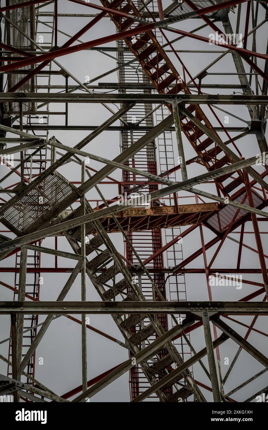 Transmission tower, Panama City, Panama, Central America Stock Photo