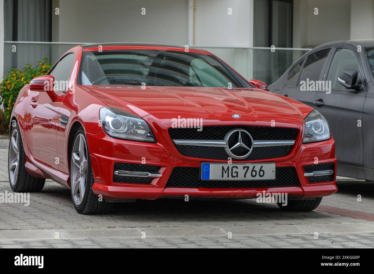 Red Slk Car mercedes slk convertible model hi-res stock photography and images ...