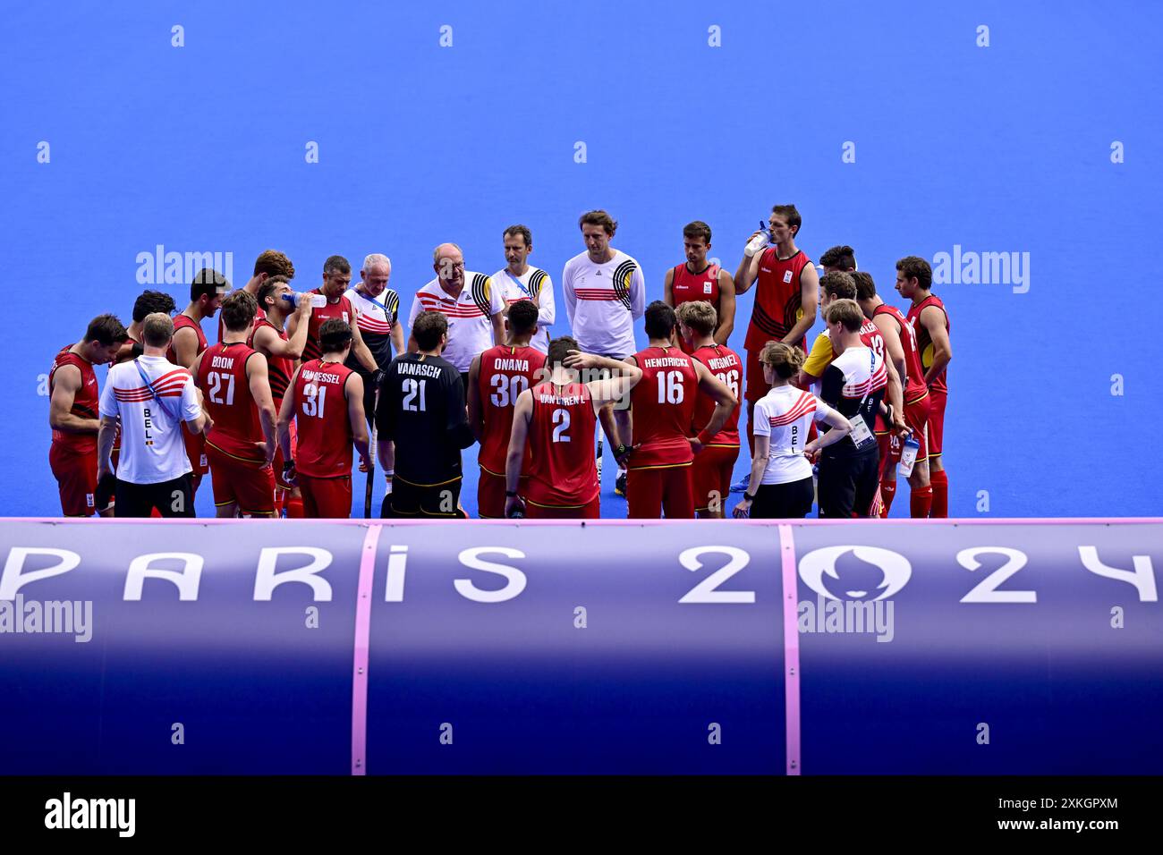 Paris, France. 23rd July, 2024. Belgium's head coach Michel van den ...
