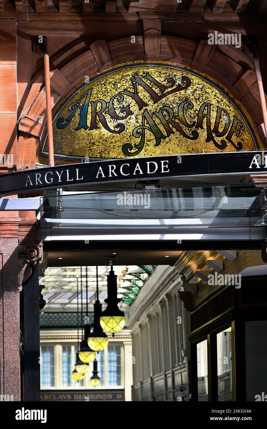 Argyle Arcade Glasgow Stock Photo