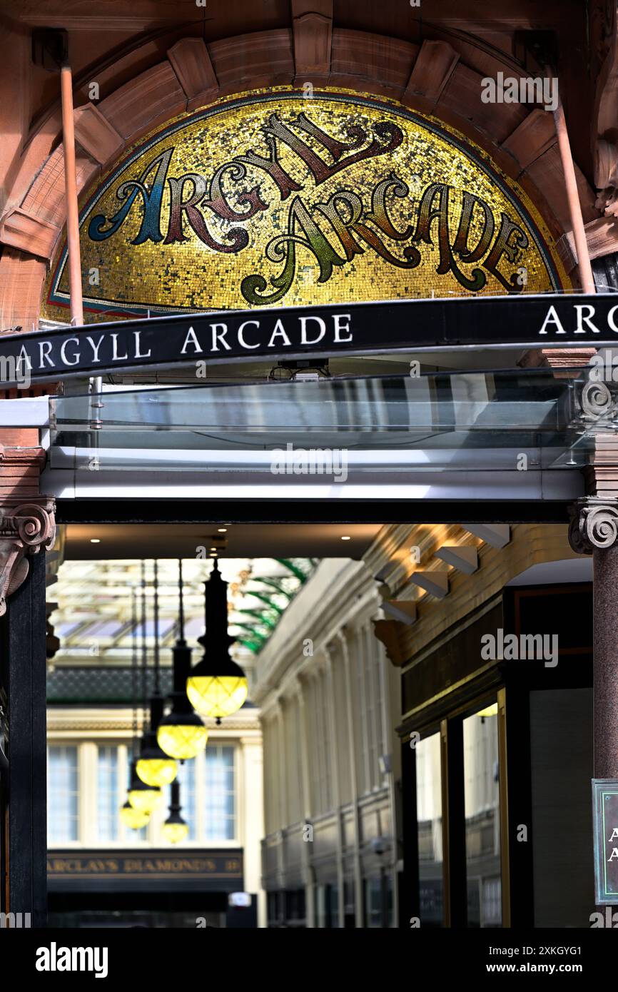 Argyle Arcade Glasgow Stock Photo