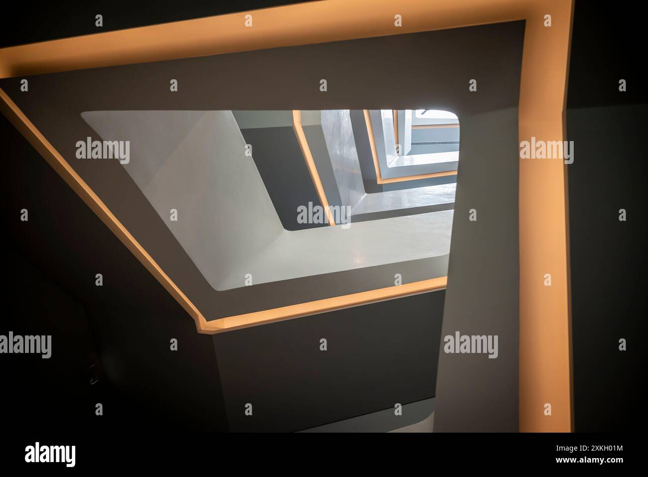 Modern staircase, Athens, Greece Stock Photo