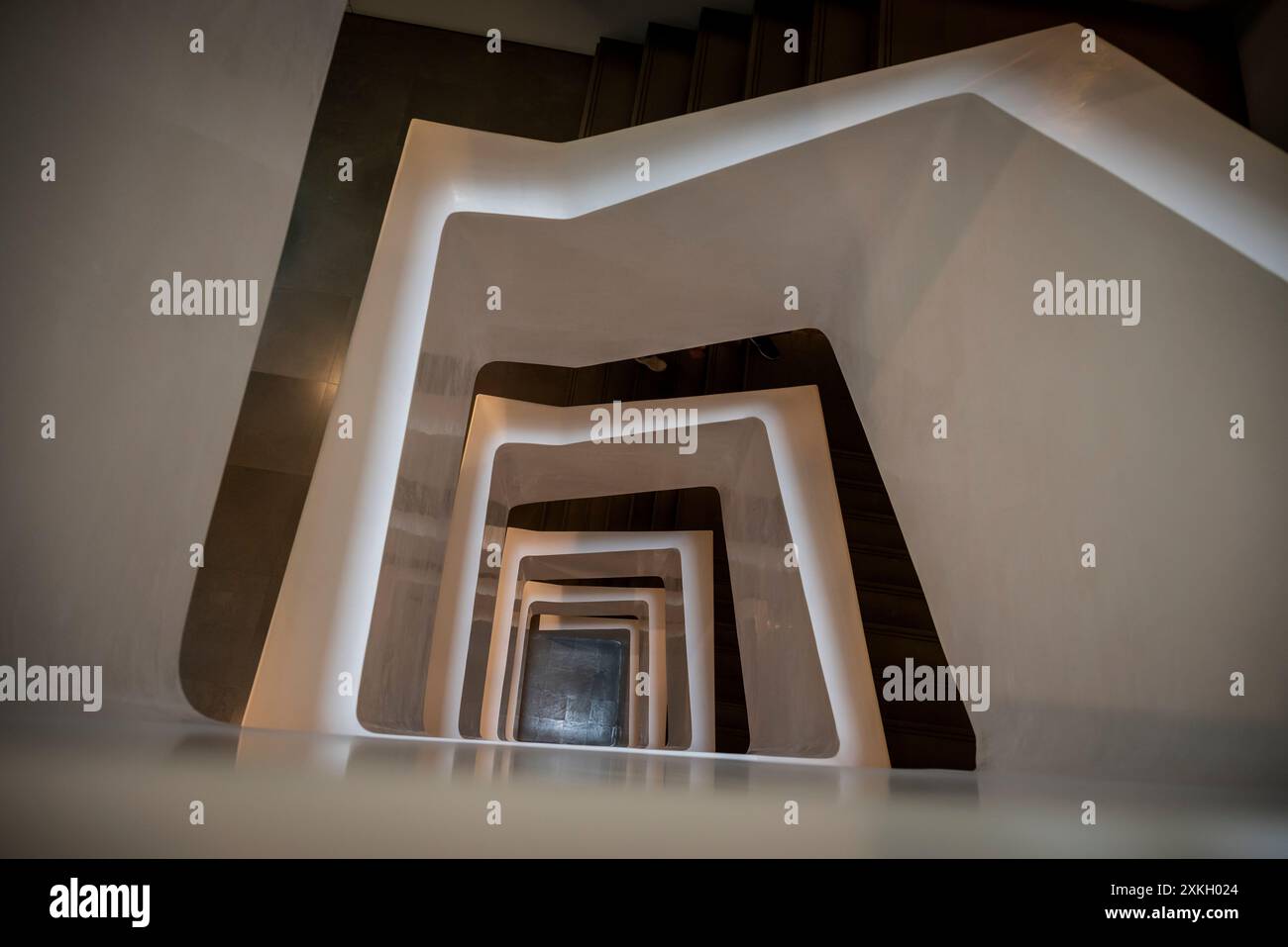 Modern staircase, Athens, Greece Stock Photo