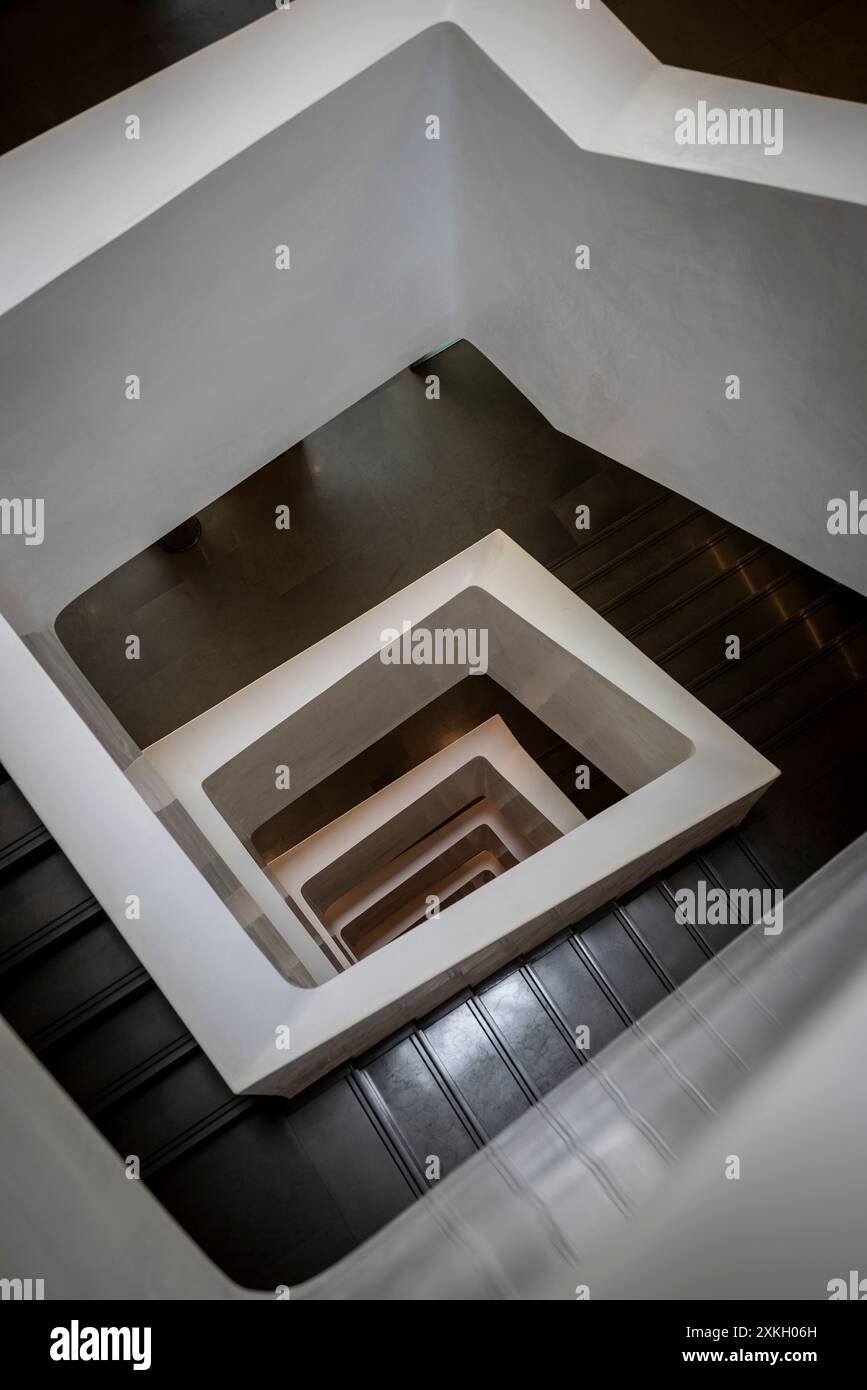 Modern staircase, Athens, Greece Stock Photo