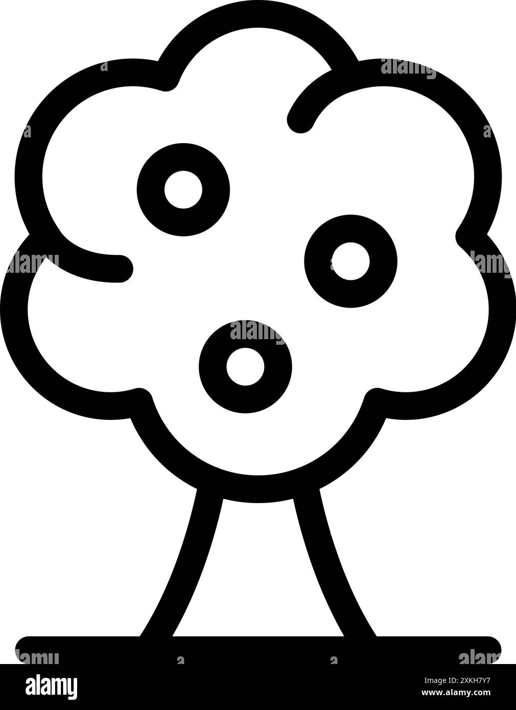Simple and minimal tree icon representing growth, nature, or ...