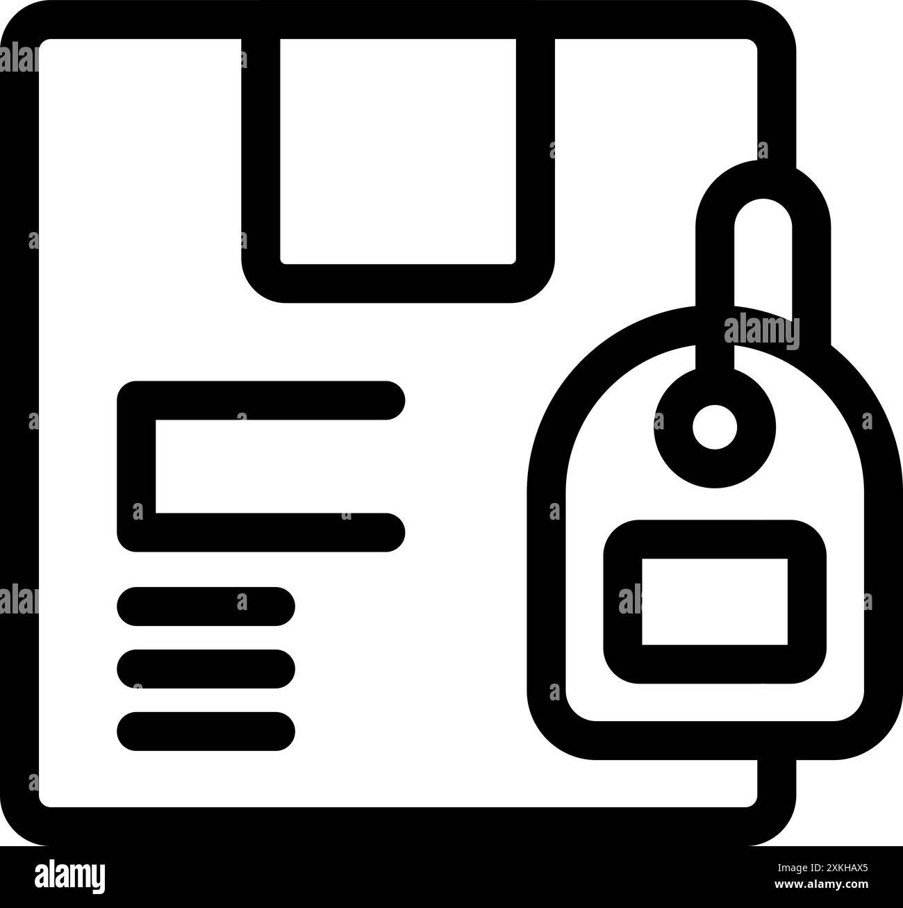 Parcel Label Shape Parcel address label fragile Stock Vector Images - Alamy