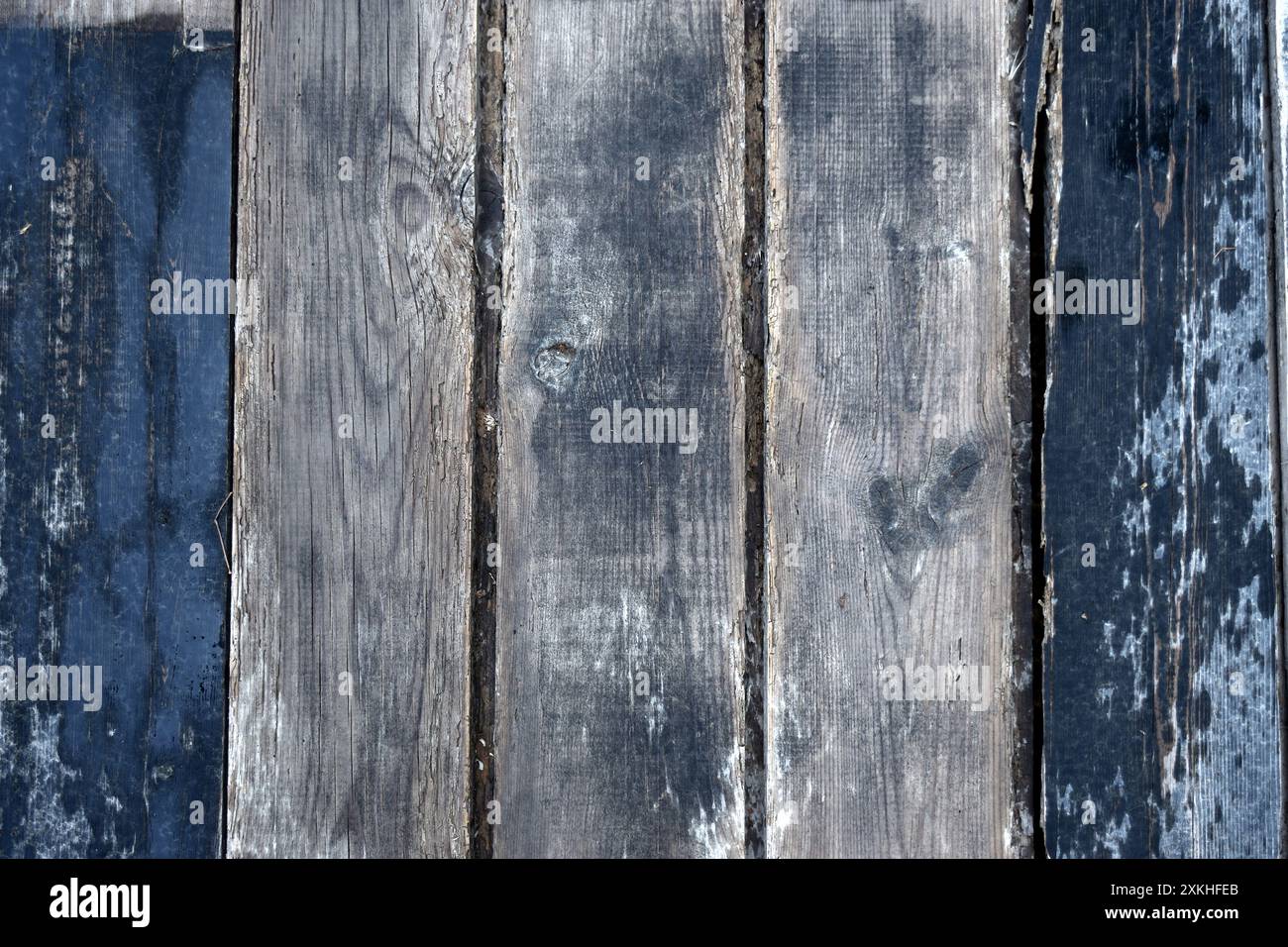 background from old boards laid vertically Stock Photo