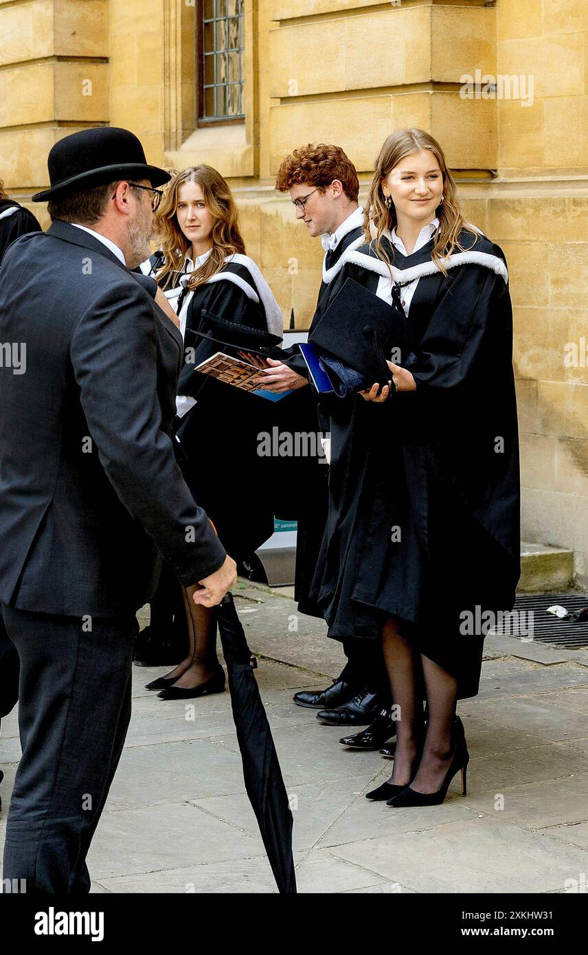 OXFORD, England 23072024 Crown Princess Elisabeth of Belgium Belgium