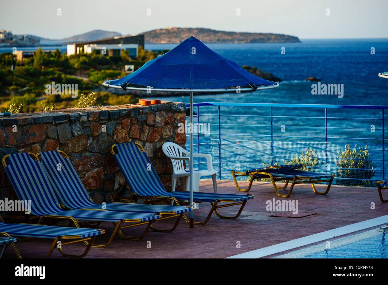 Holiday Flat in Greece Stock Photo