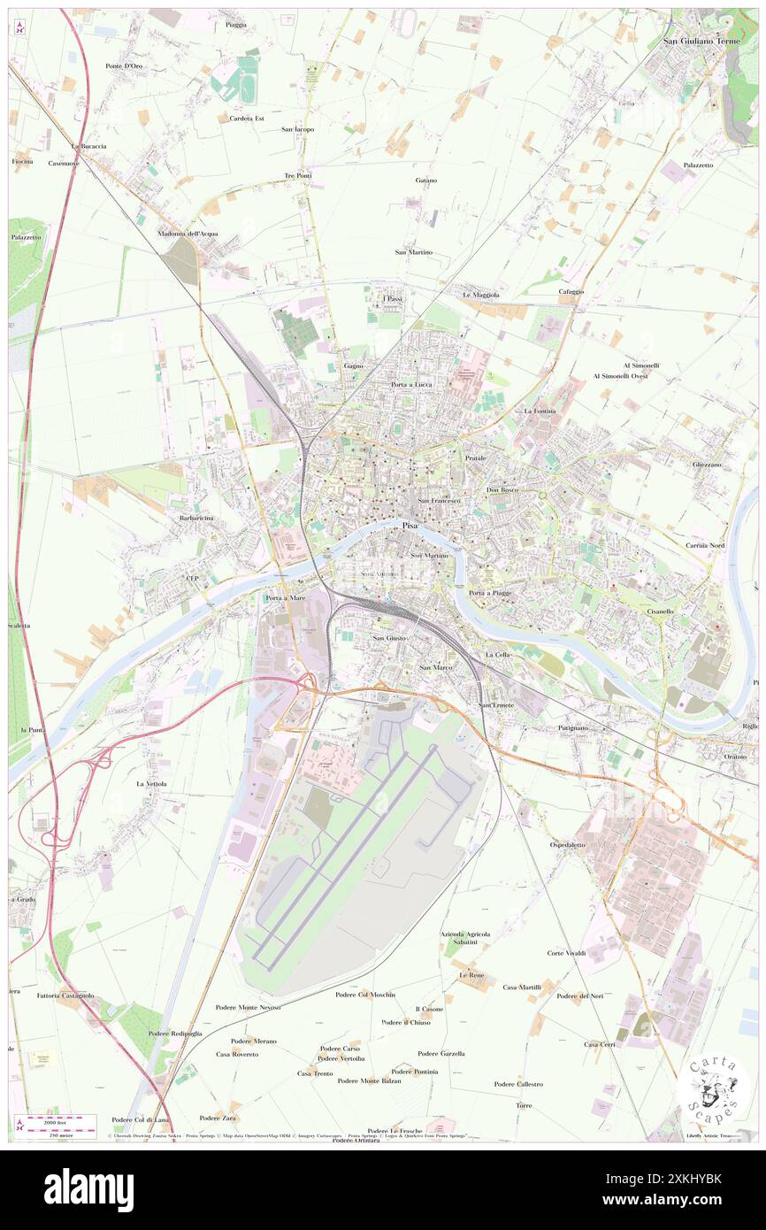 Tuttomondo di Keith Haring, Province of Pisa, IT, Italy, Tuscany, N 43 42' 40'', N 10 23' 53'', map, Cartascapes Map published in 2024. Explore Cartascapes, a map revealing Earth's diverse landscapes, cultures, and ecosystems. Journey through time and space, discovering the interconnectedness of our planet's past, present, and future. Stock Photo