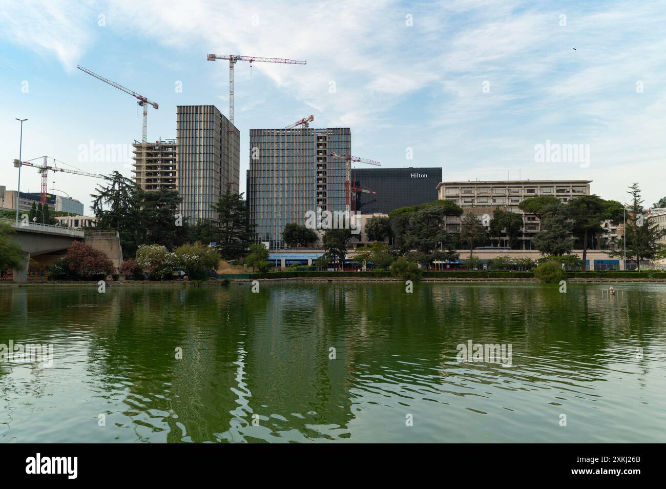 Eur Towers in Rome, construction sites for the redevelopment of the ...
