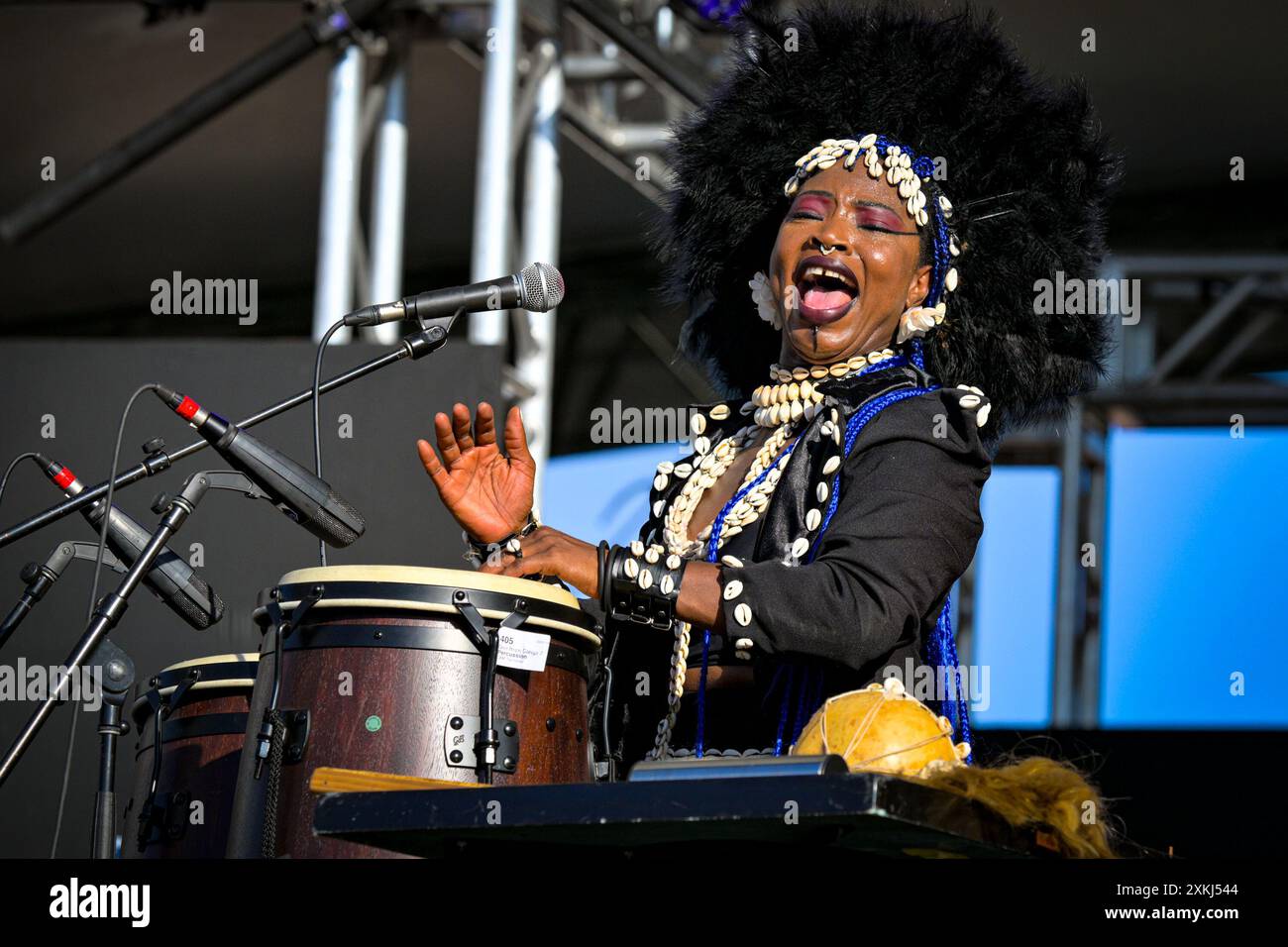 Dobet Gnahoré, Côte d’Ivoire’, Musician Stock Photo