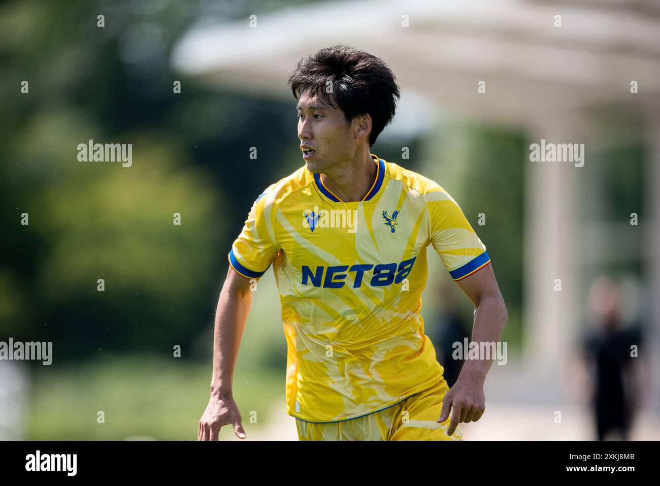 19 July 2024: Daichi Kamada of Crystal Palace during pre season friendly match between Crystal Palace and Charlton Athletic at Crystal Palace academy Stock Photo