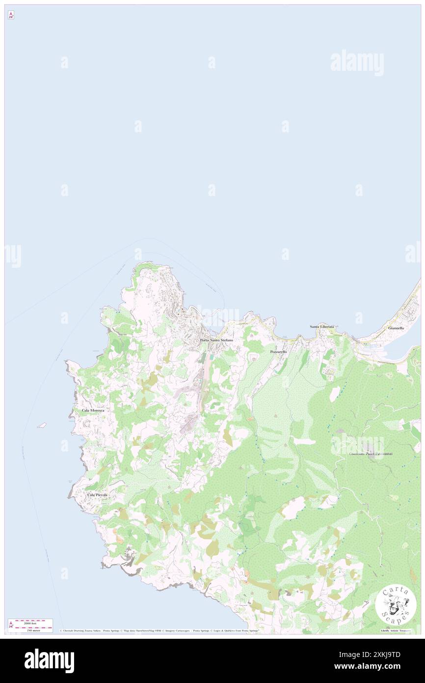 Molo Garibaldi, IT, Italy, Tuscany, N 42 26' 15'', N 11 7' 22'', map, Cartascapes Map published in 2024. Explore Cartascapes, a map revealing Earth's diverse landscapes, cultures, and ecosystems. Journey through time and space, discovering the interconnectedness of our planet's past, present, and future. Stock Photo