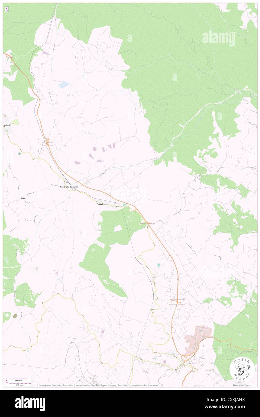 Torretta, Provincia di Potenza, IT, Italy, Basilicate, N 40 47' 0'', N 15 46' 58'', map, Cartascapes Map published in 2024. Explore Cartascapes, a map revealing Earth's diverse landscapes, cultures, and ecosystems. Journey through time and space, discovering the interconnectedness of our planet's past, present, and future. Stock Photo