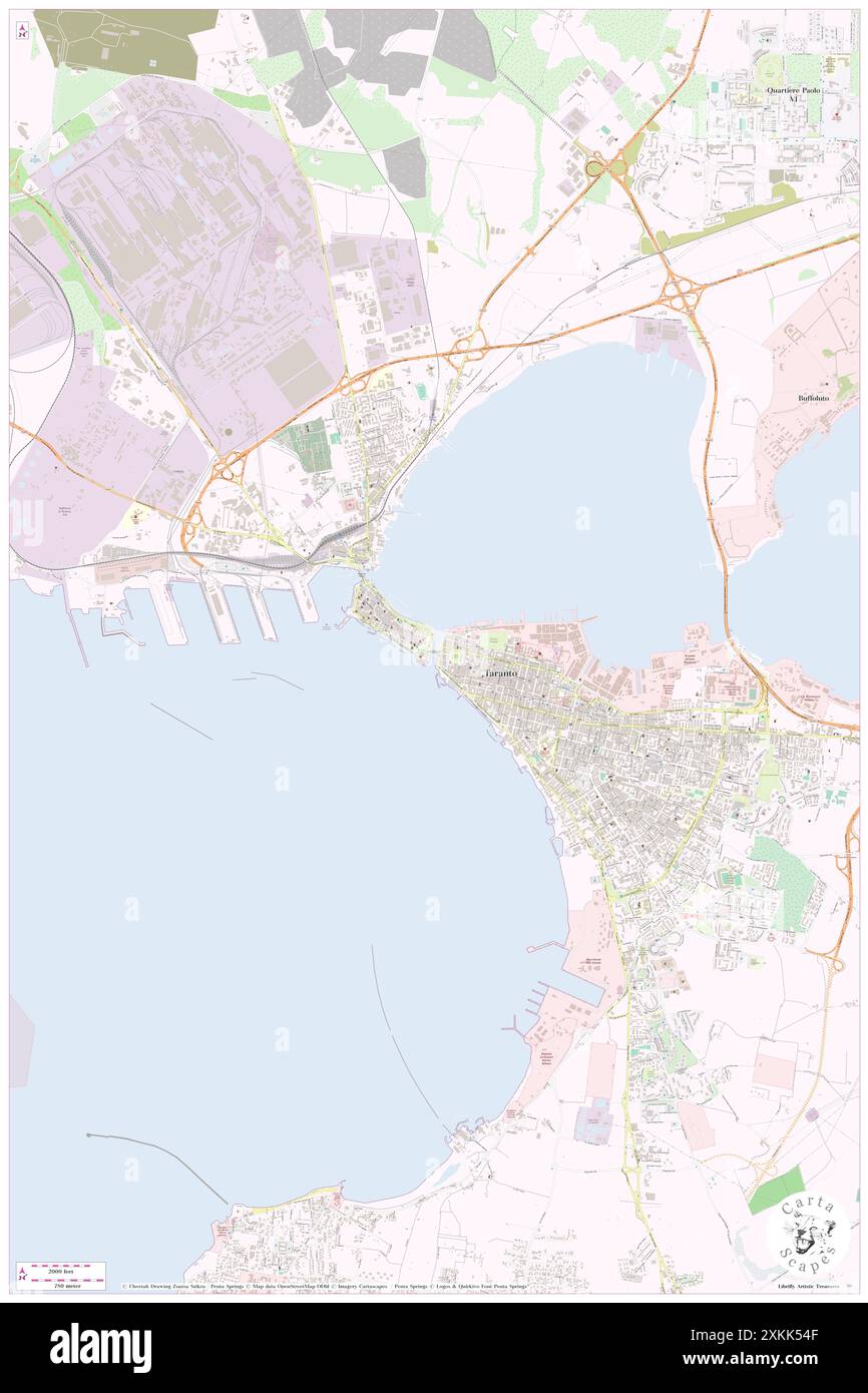 Ponte di San Francesco di Paola, Provincia di Taranto, IT, Italy, Apulia, N 40 28' 23'', N 17 14' 7'', map, Cartascapes Map published in 2024. Explore Cartascapes, a map revealing Earth's diverse landscapes, cultures, and ecosystems. Journey through time and space, discovering the interconnectedness of our planet's past, present, and future. Stock Photo