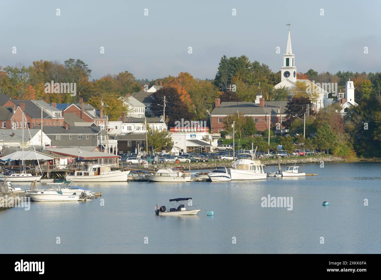 Damariscotta,Lincoln Countyy, Maine, New England, East Coast, USA Stock Photo