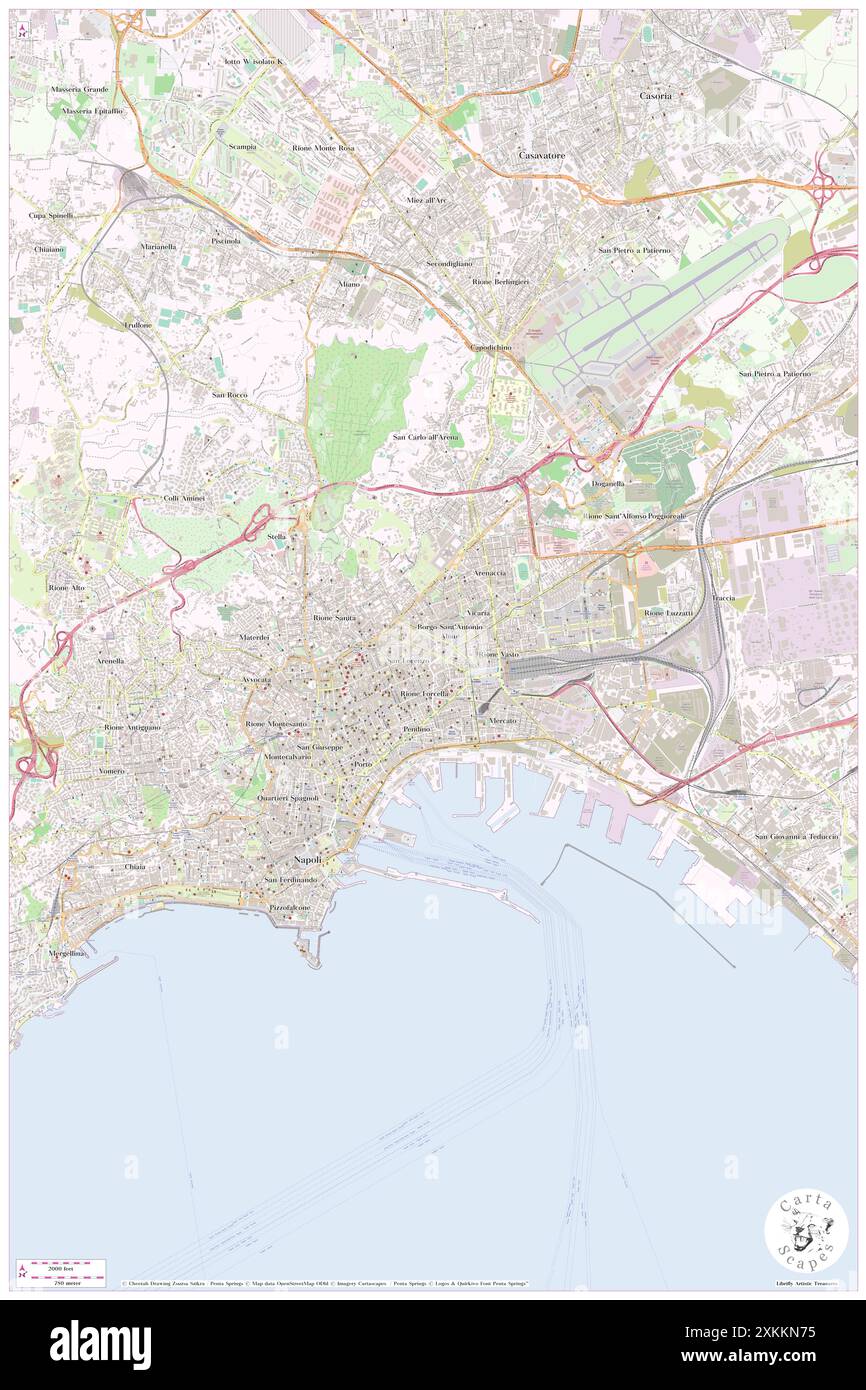 Hotel Garibaldi, Napoli, IT, Italy, Campania, N 40 51' 16'', N 14 15' 49'', map, Cartascapes Map published in 2024. Explore Cartascapes, a map revealing Earth's diverse landscapes, cultures, and ecosystems. Journey through time and space, discovering the interconnectedness of our planet's past, present, and future. Stock Photo