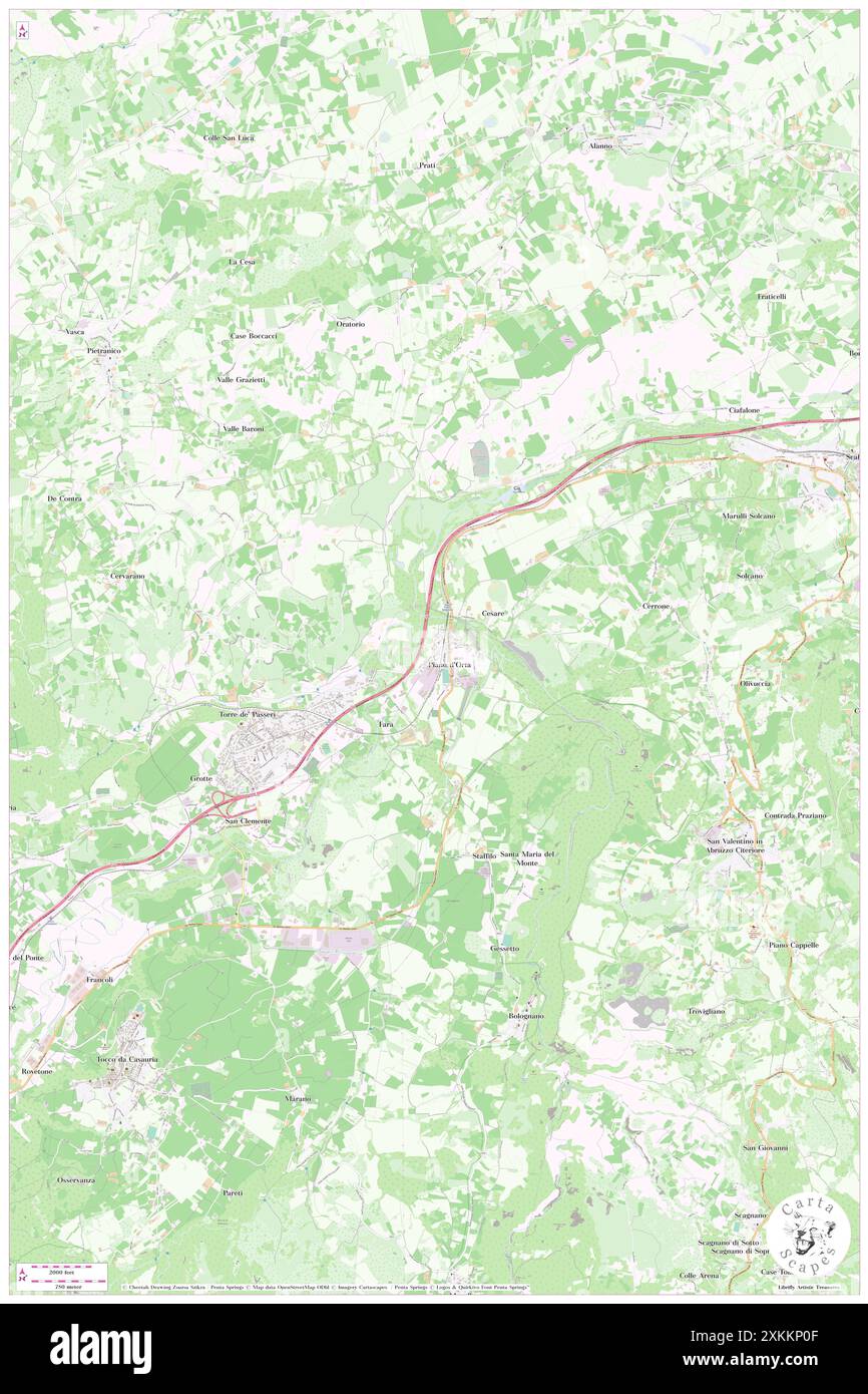 Fiume Orte, IT, Italy, Abruzzo, N 42 15' 0'', N 13 56' 59'', map, Cartascapes Map published in 2024. Explore Cartascapes, a map revealing Earth's diverse landscapes, cultures, and ecosystems. Journey through time and space, discovering the interconnectedness of our planet's past, present, and future. Stock Photo