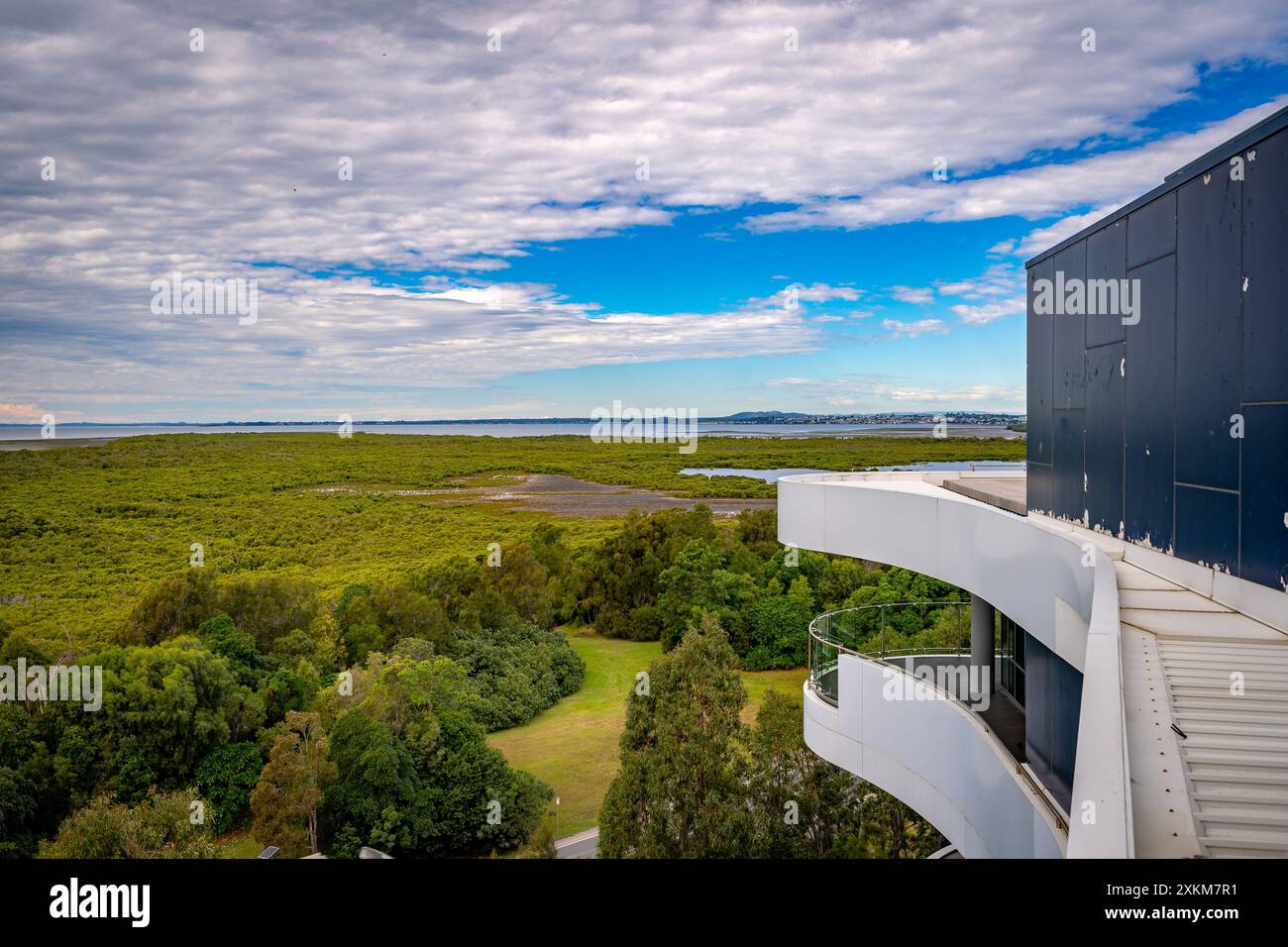 Brisbane, QLD, Australia - View from Port of Brisbane office building Stock Photo