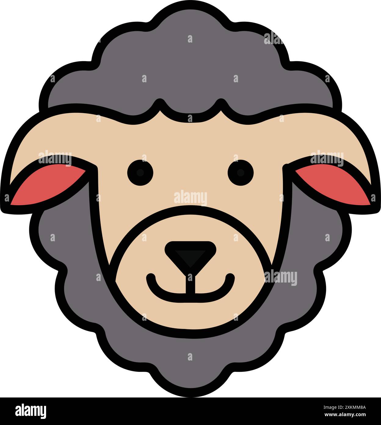 Sheep livestock graze Stock Vector Images - Alamy