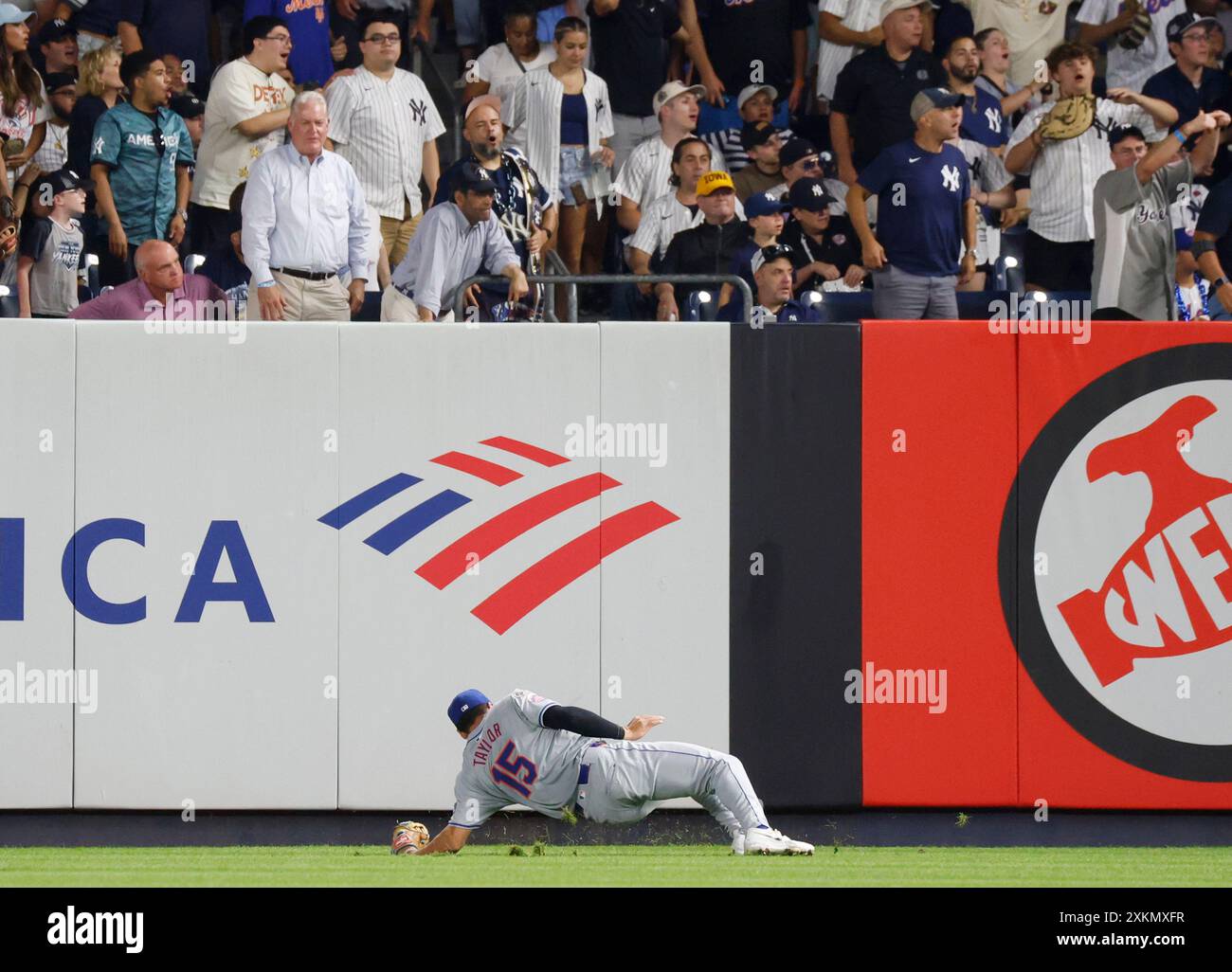Bronx, United States. 23rd July, 2024. New York Mets Tyrone Taylor ...