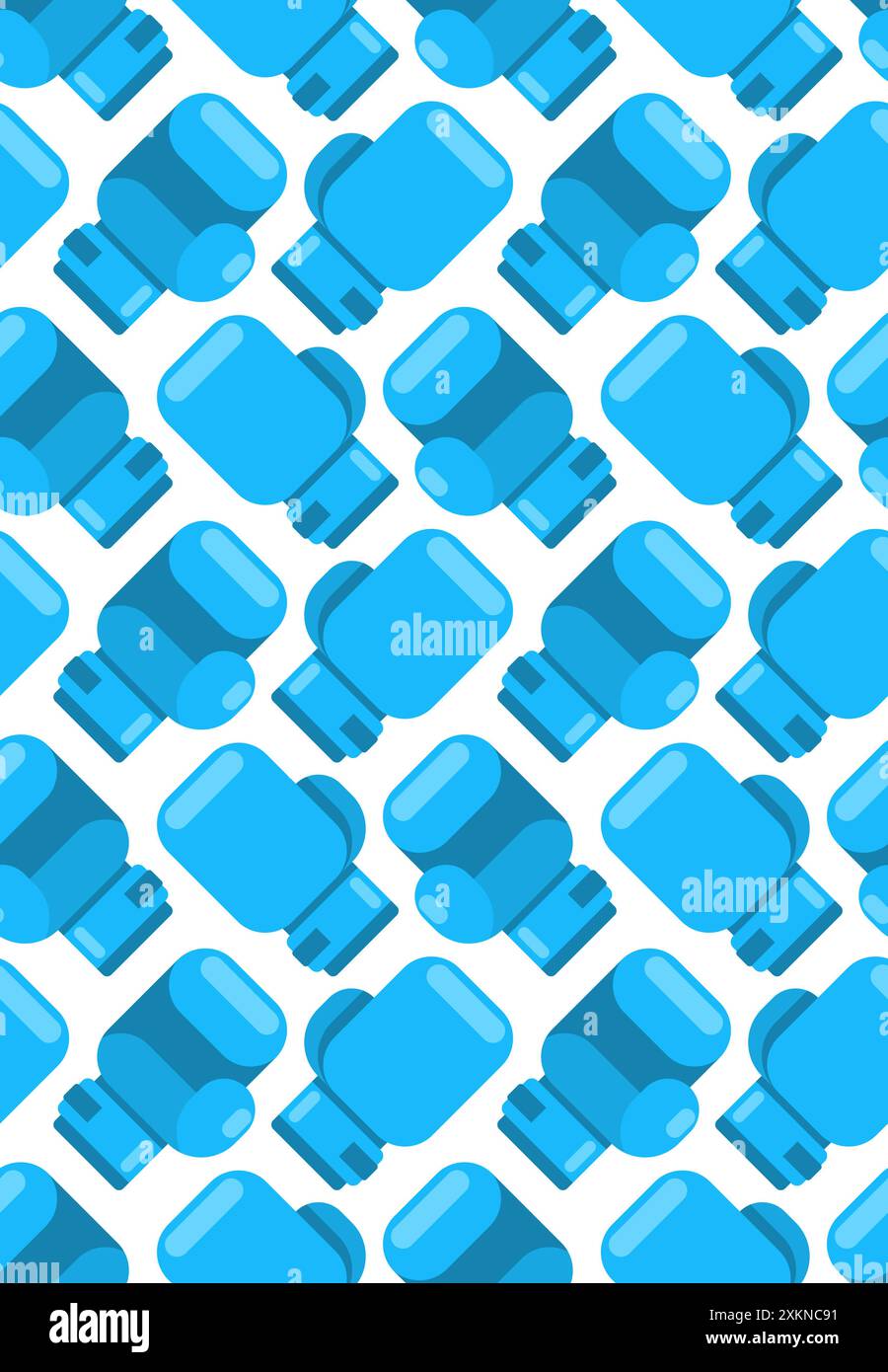 Boxing glove pattern seamless. boxing accessory background. Boxer uniform texture Stock Vector