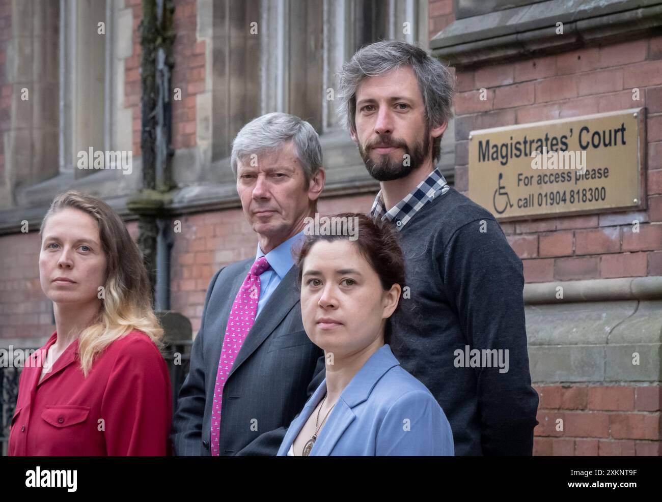 Greenpeace activists left to right Alexandra Wilson, 32, Michael Grant ...