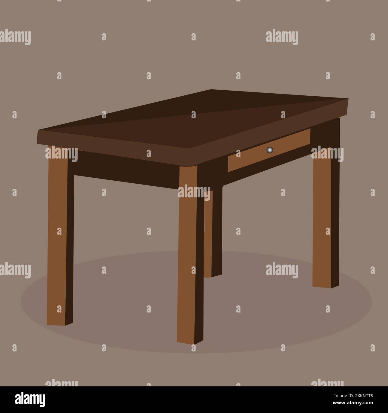 Vector illustration of wooden table Stock Vector Image & Art - Alamy