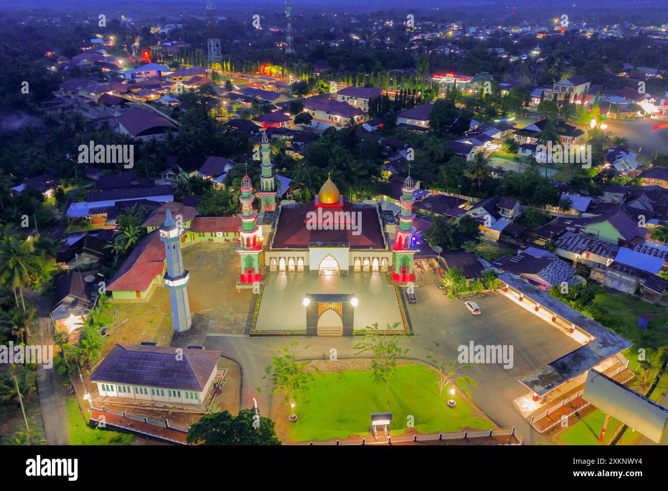 Small Rural Mousque Mosque aerial rural on hill hi-res stock photography and images - Alamy