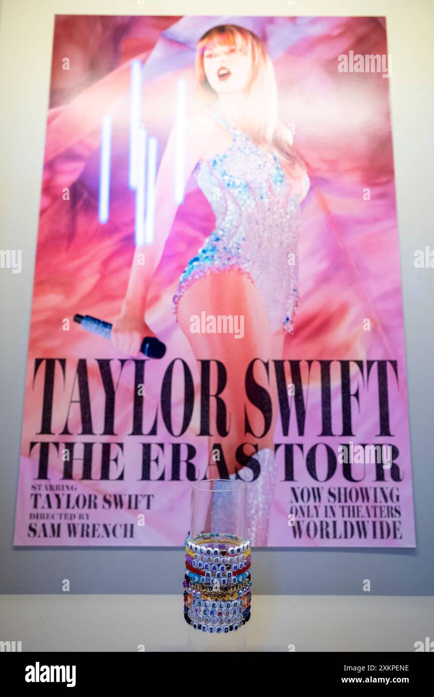 Taylor swift the eras tour poster hi-res stock photography and