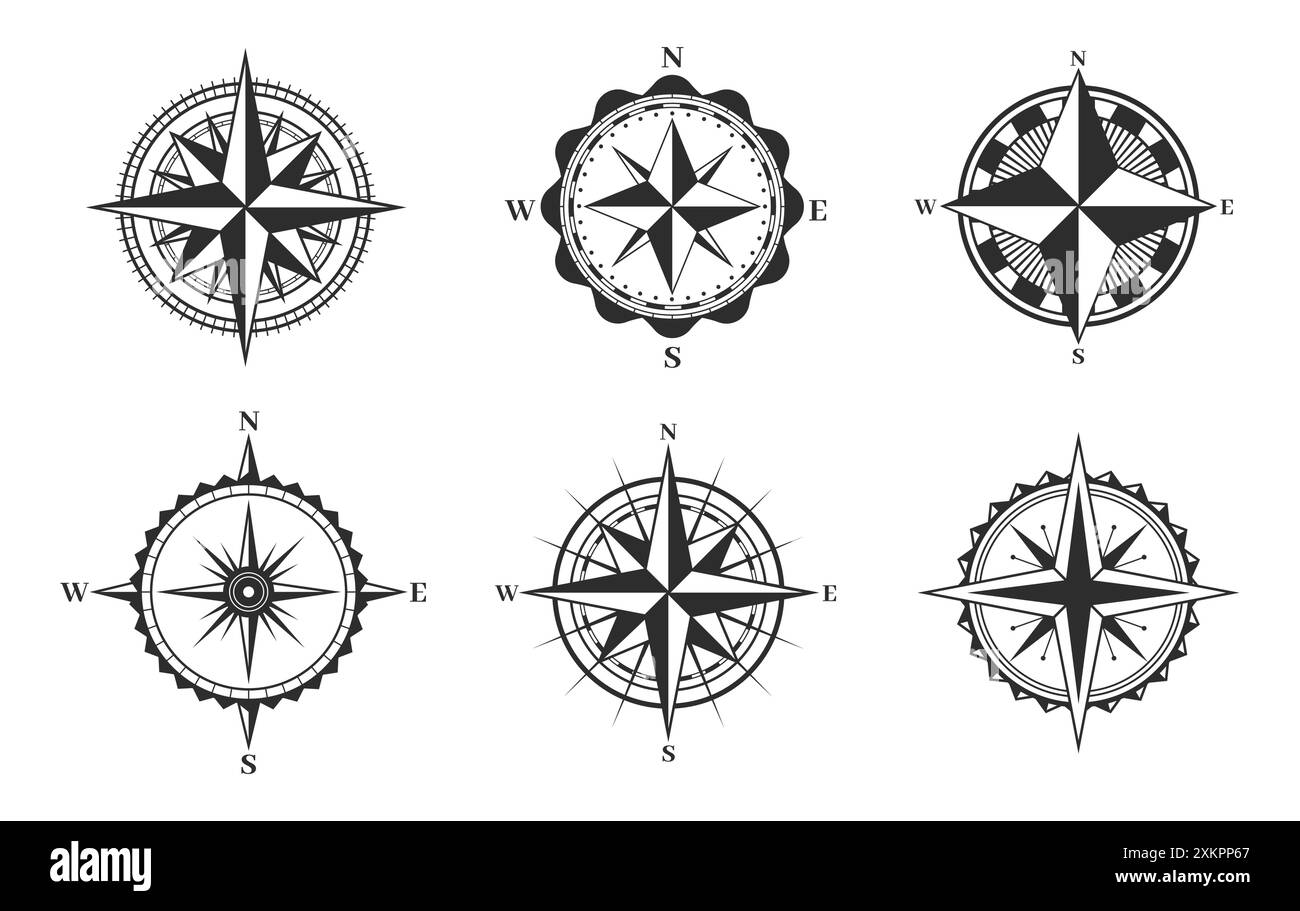 店内商品がすべてレジにて半額！！ Photos Stock White and Black star Compass & Alamy - Images 生活家電