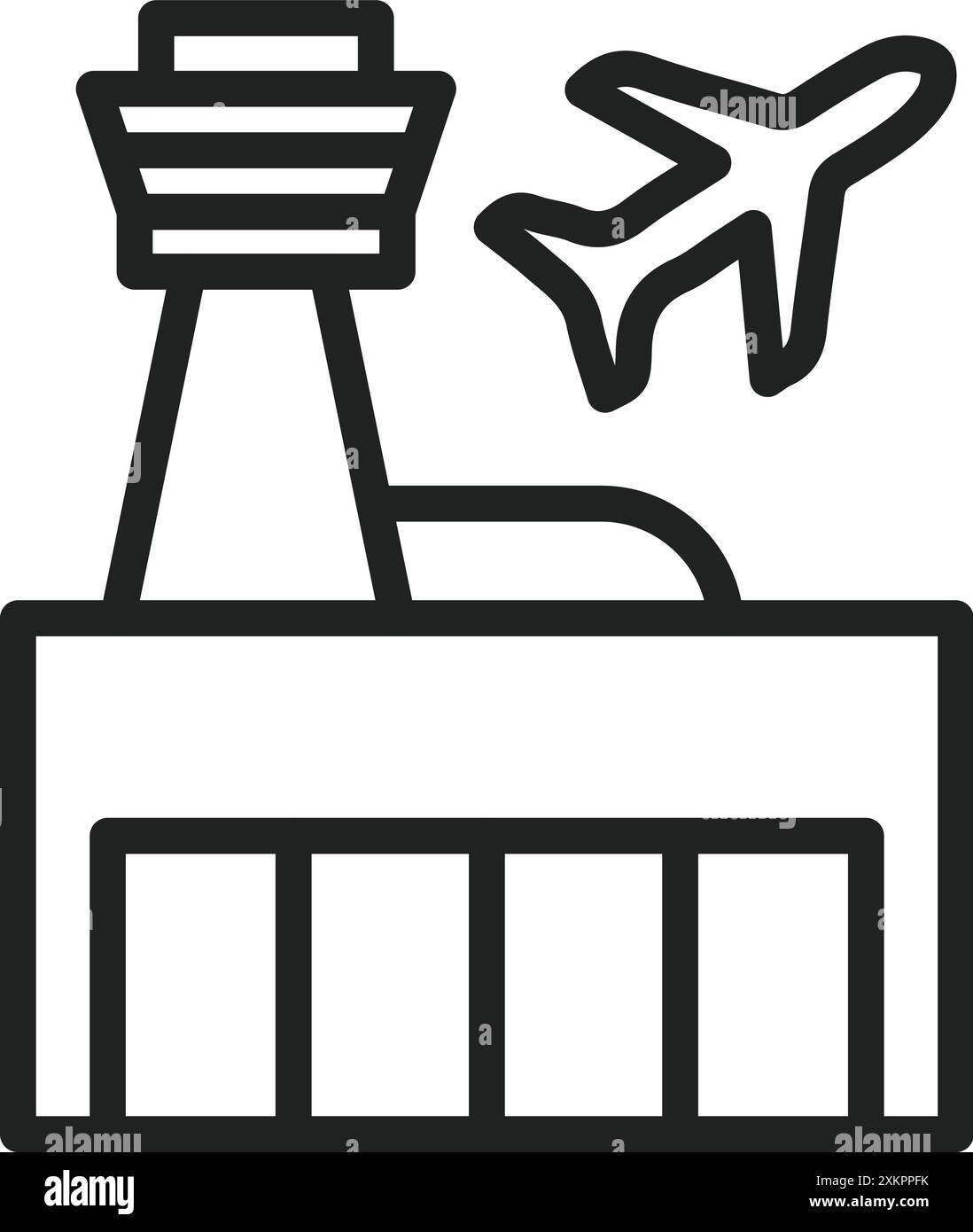Airport icon vector image. Suitable for mobile application web application and print media. Stock Vector