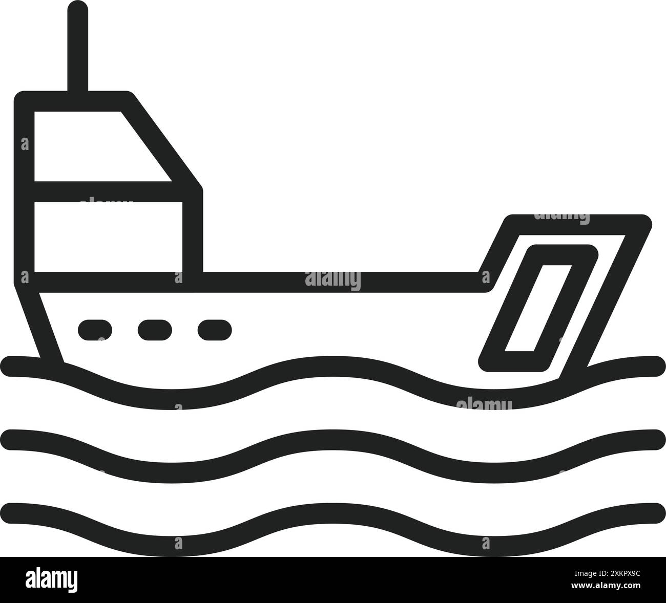 Cargo Ship icon vector image. Suitable for mobile application web ...