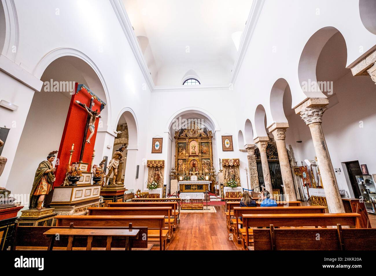 Church, old mosque, of El Salvador, Toledo, CastillaLa Mancha, Spain
