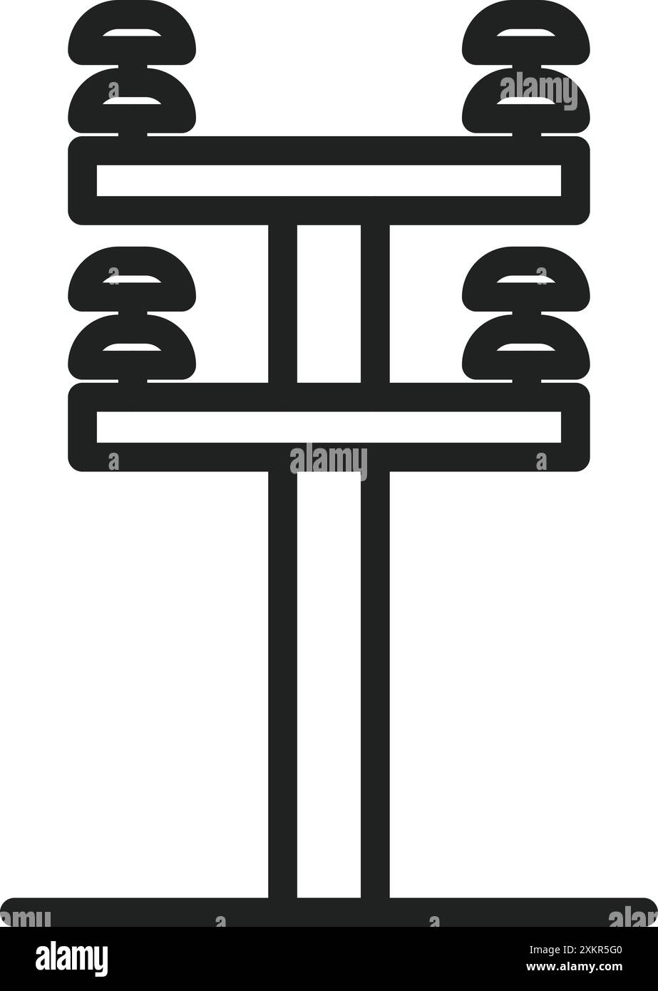 Electric Pole icon vector image. Suitable for mobile application web application and print media. Stock Vector