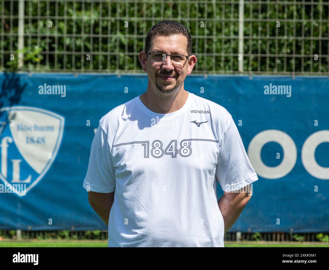 football, Bundesliga, 2024/2025, VfL Bochum, Media Day, press photo shooting, kitman Markus Eggers Stock Photo