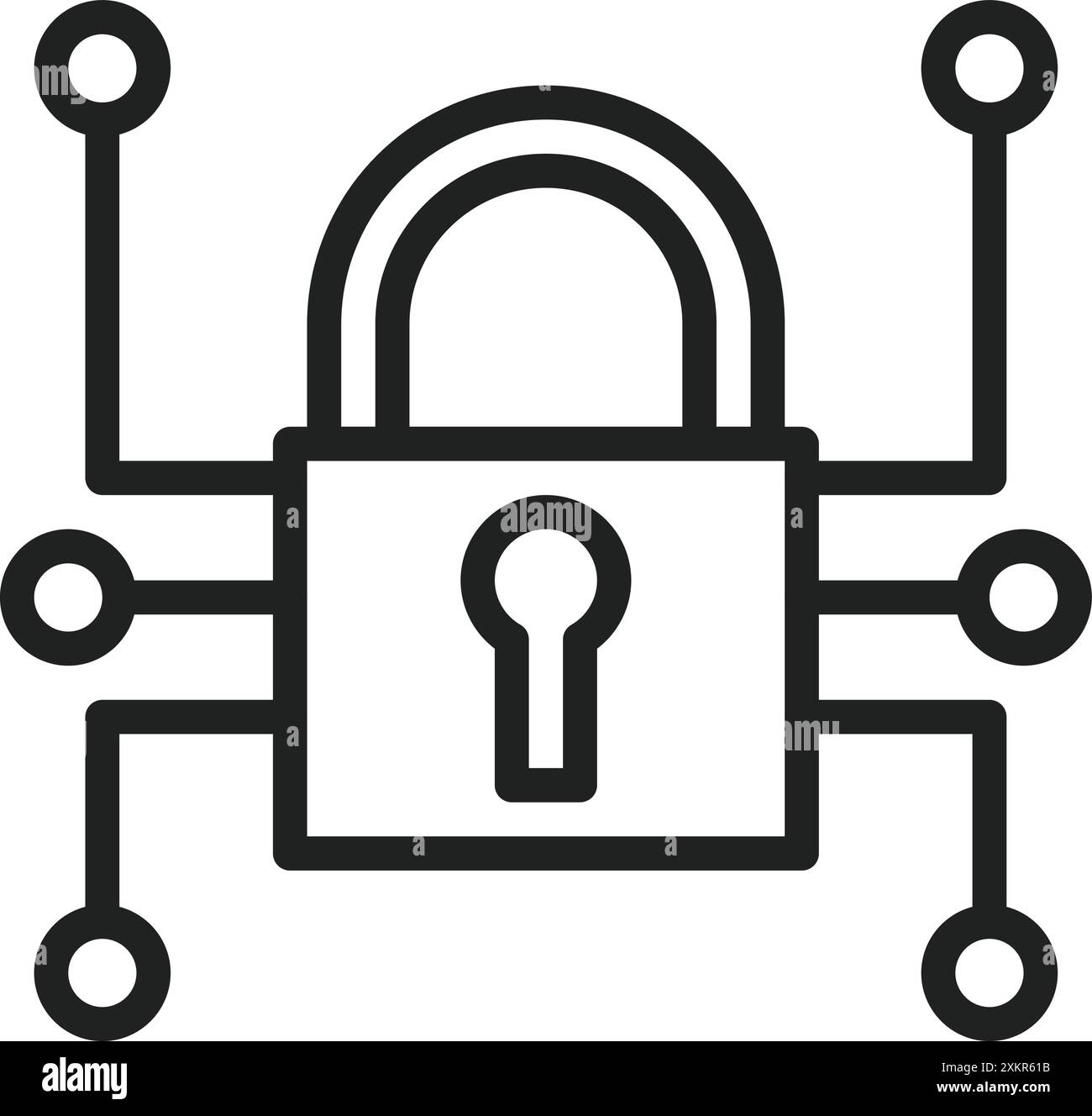 Encrypt icon vector image. Suitable for mobile application web application and print media. Stock Vector