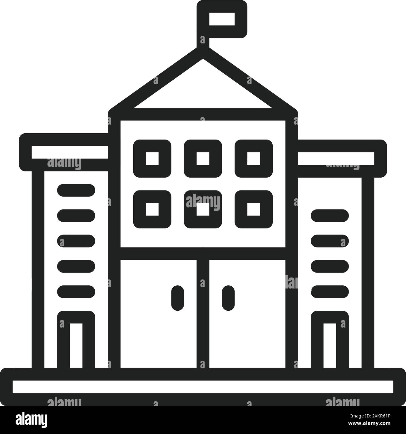 Embassy icon vector image. Suitable for mobile application web ...