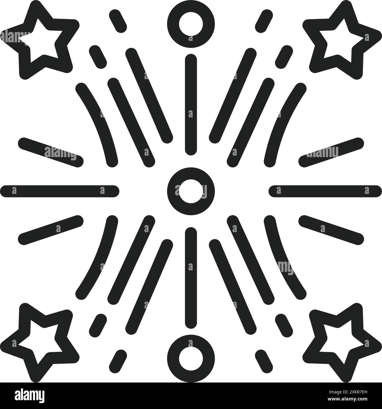 Fireworks icon vector image. Suitable for mobile application web application and print media. Stock Vector