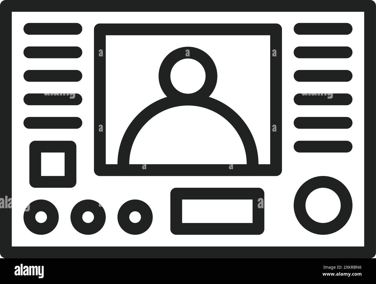 Intercom icon vector image. Suitable for mobile application web application and print media. Stock Vector