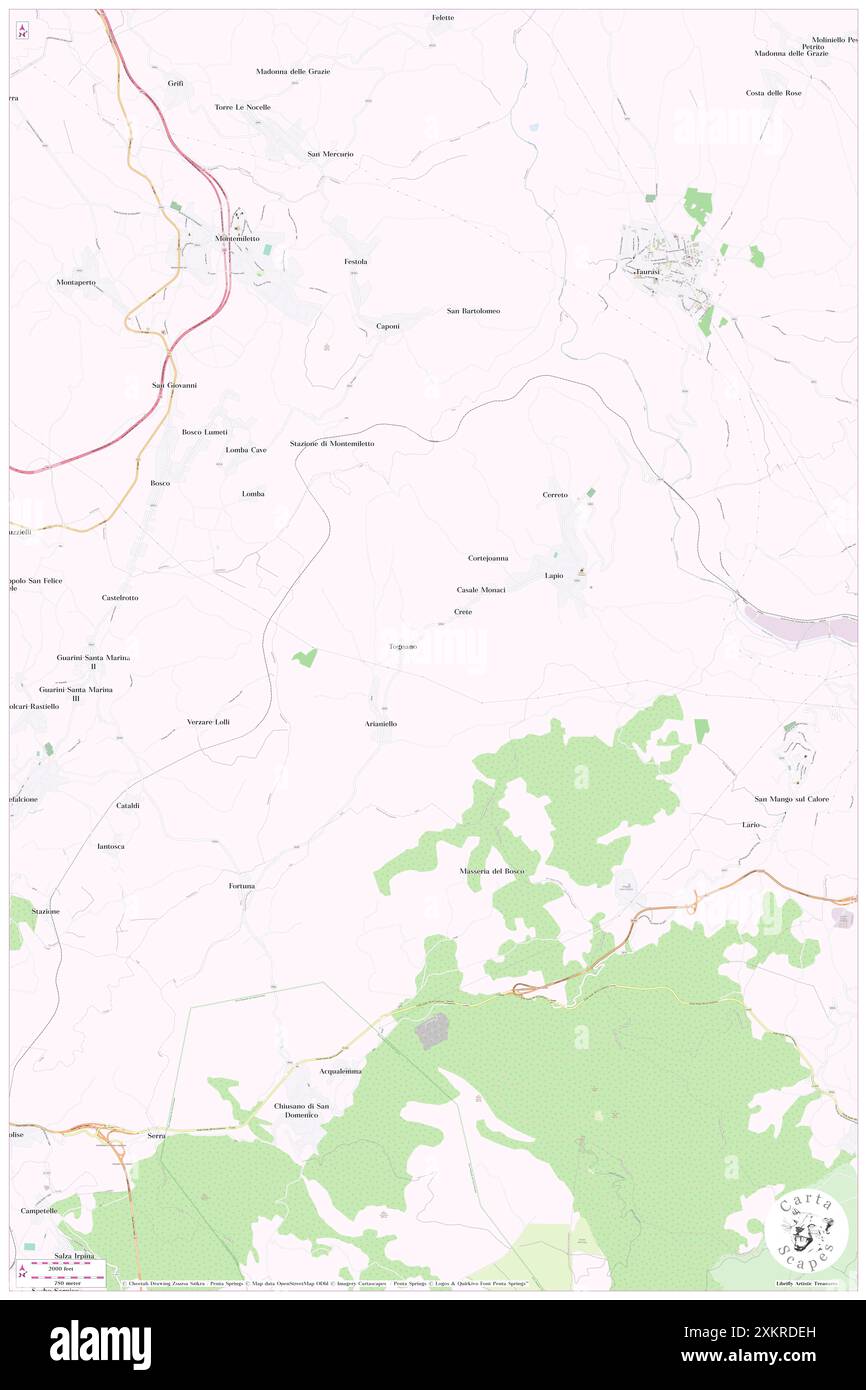 Lapio, Provincia di Avellino, IT, Italy, Campania, N 40 58' 58'', N 14 56' 47'', map, Cartascapes Map published in 2024. Explore Cartascapes, a map revealing Earth's diverse landscapes, cultures, and ecosystems. Journey through time and space, discovering the interconnectedness of our planet's past, present, and future. Stock Photo