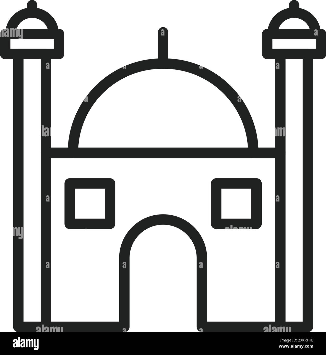Mosque icon vector image. Suitable for mobile application web application and print media. Stock Vector