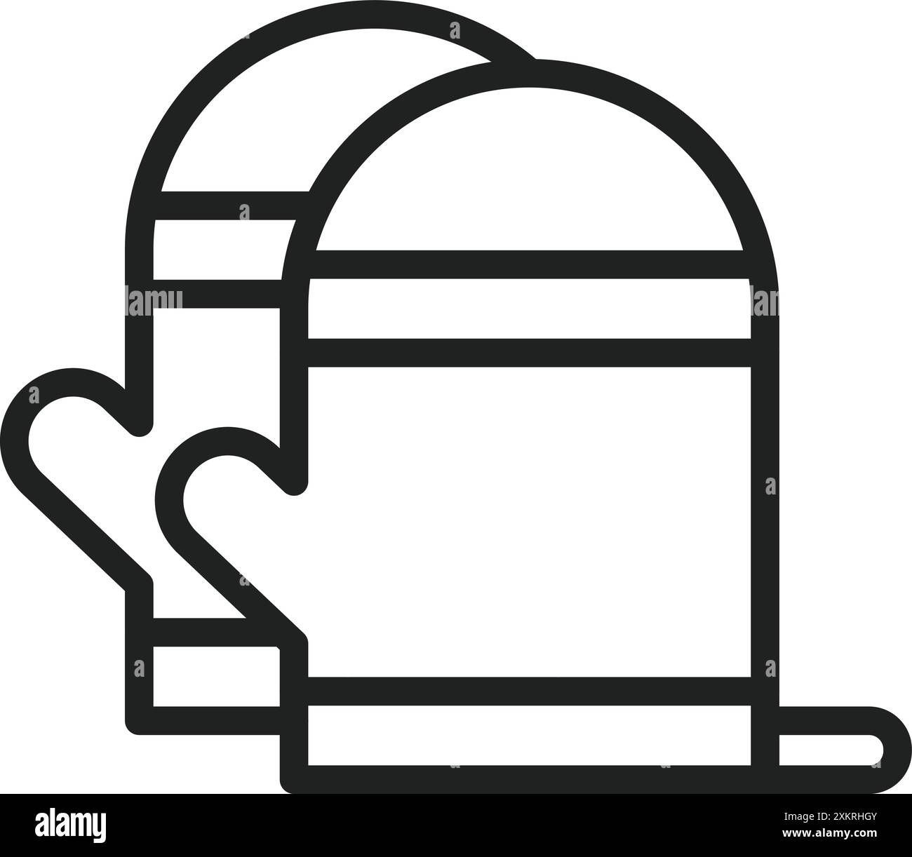 Oven Mitts icon vector image. Suitable for mobile application web application and print media. Stock Vector